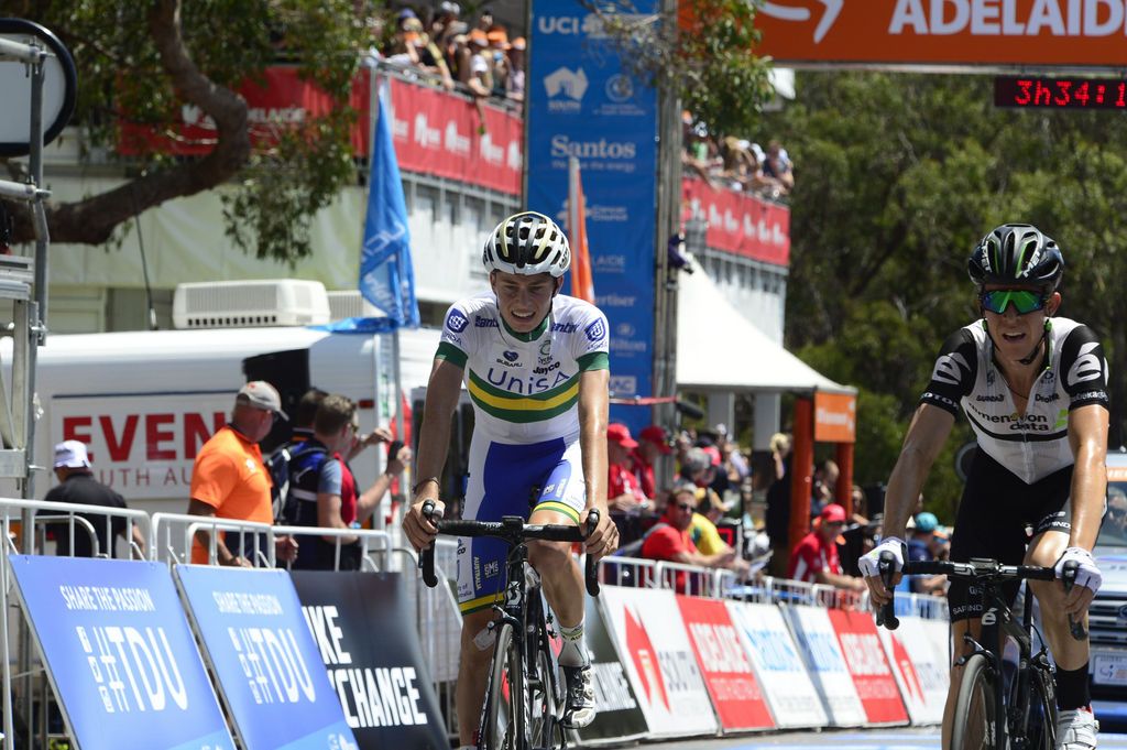 Lucas Hamilton (UniSA-Australia) at the Tour Down Under