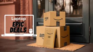 Amazon Presidents Day sale Amazon packages at a front door