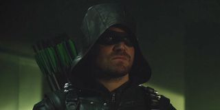 Arrow Season 6 Oliver Queen in his hood