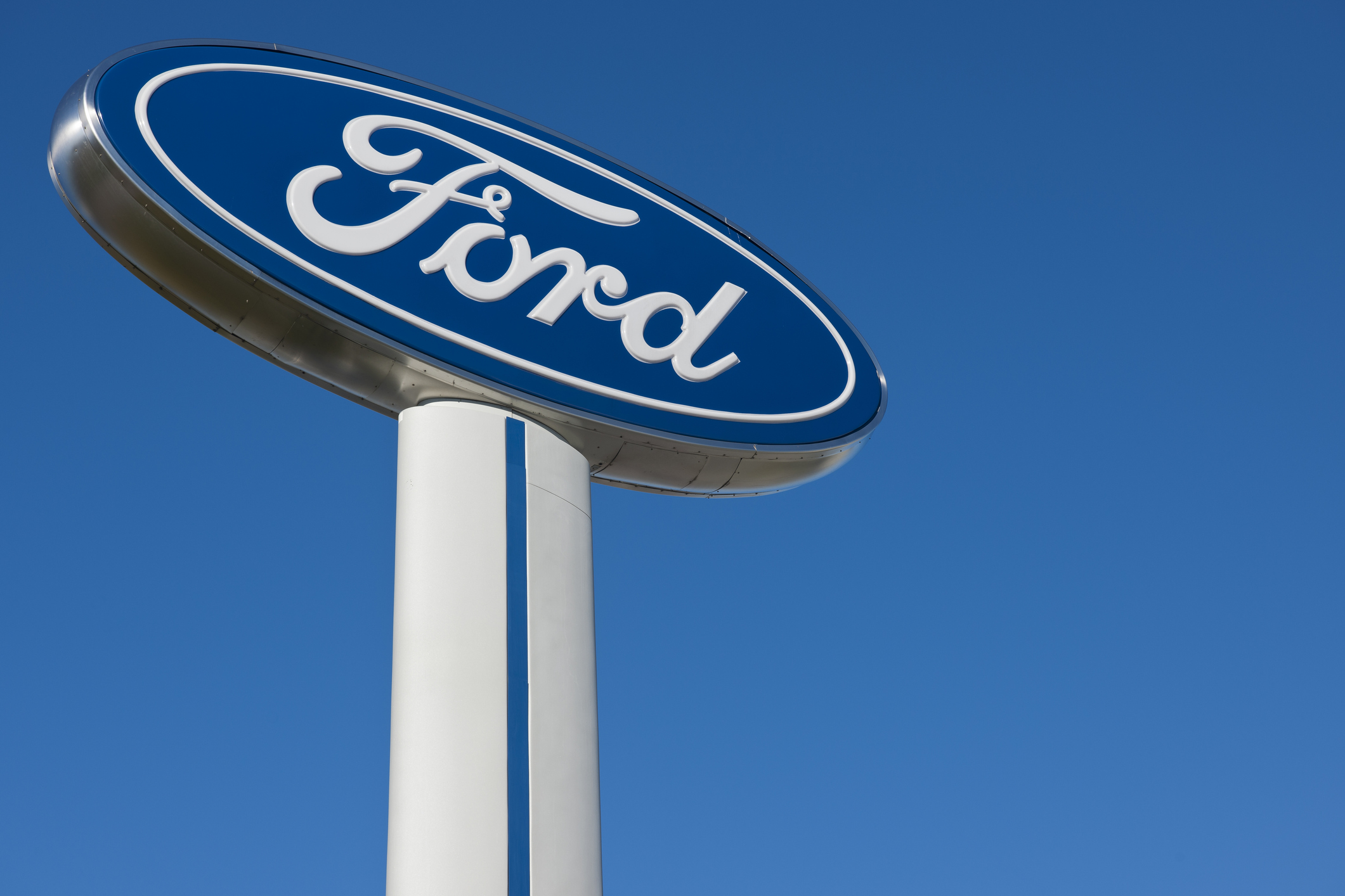 Ford dealership sign. 
