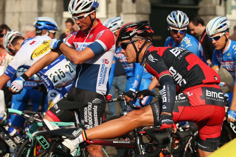 Philippe Gilbert gets ready to add his third Amstel win in 2014