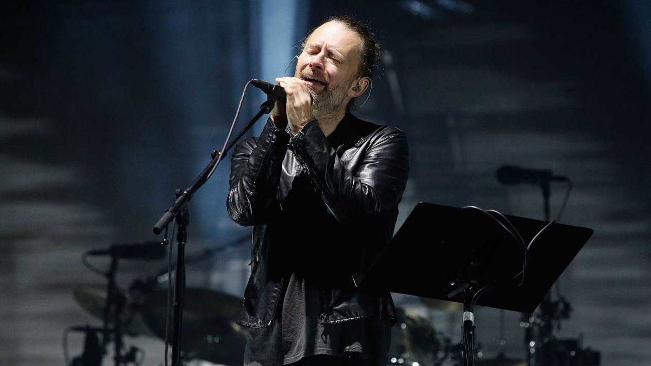 Radiohead’s Thom Yorke onstage in 2016