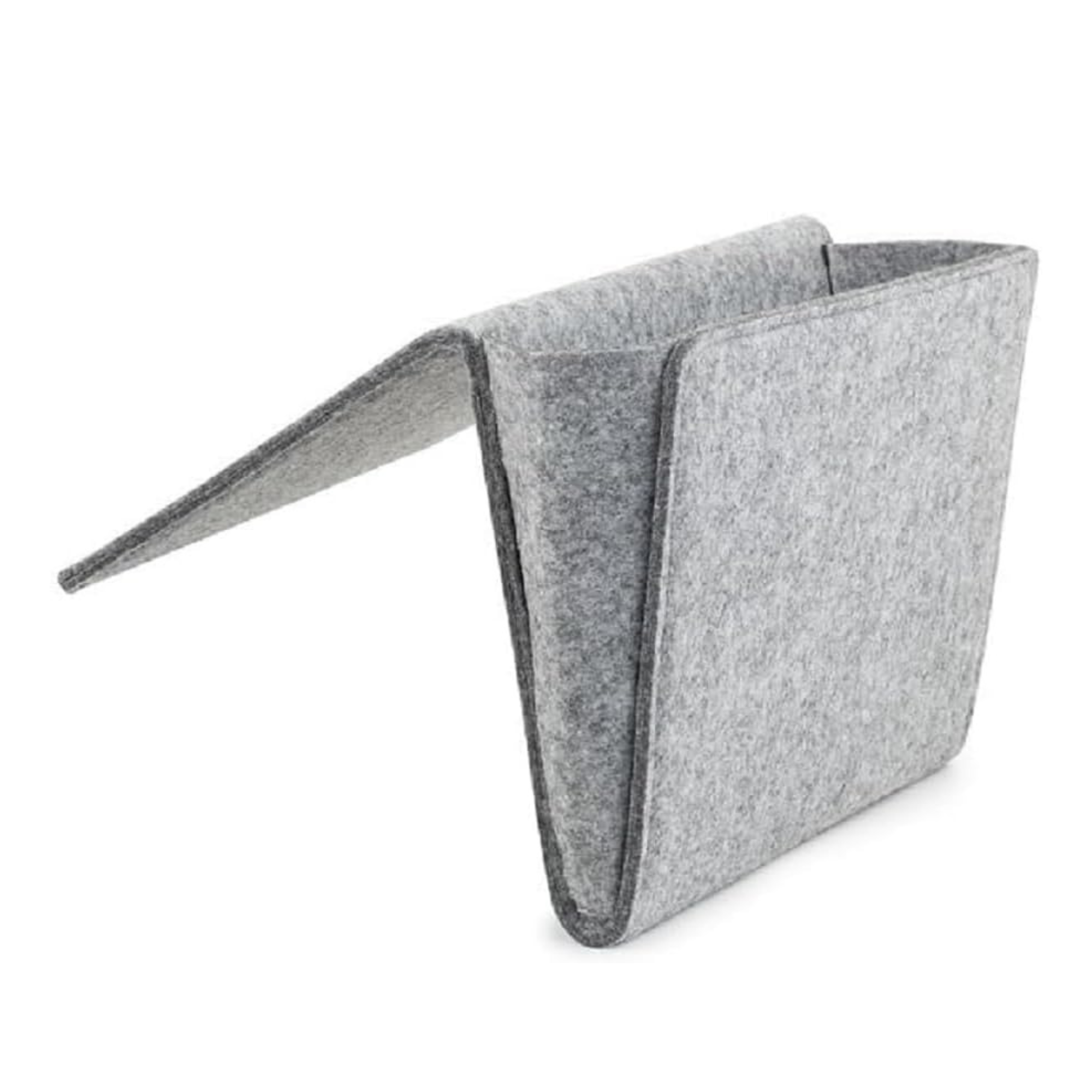 Kikkerland Boiled Wool Bedside Pocket, 22x 28.2x 4 Cm, Grey