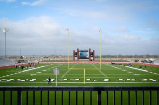 The football field at the Clear Creek Independent School District's Challenger Columbia Stadium has been named Apollo Field for the 50th anniversary of the Jan. 27, 1967 Apollo 1 fire.
