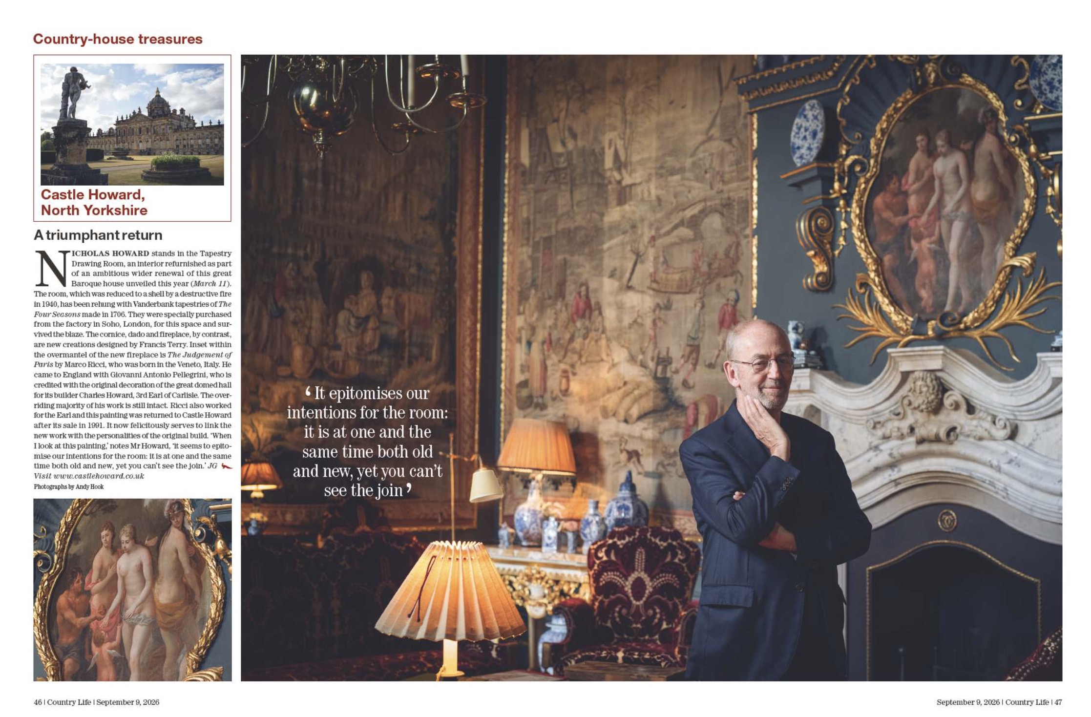 Spreads from Country Life September 9, 2026
