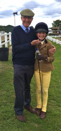 Saffie with her grandfather Tony Osborne