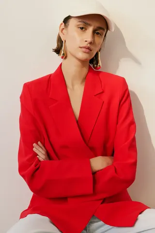 H&M red blazer