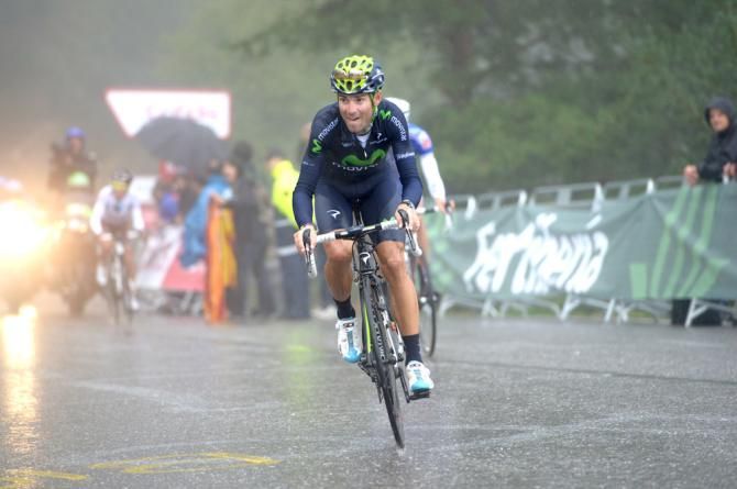 Alejandro Valverde (Movistar) had problems with the cold weather but nonetheless bounced back to place 6th on the Vuelta's 14th stage