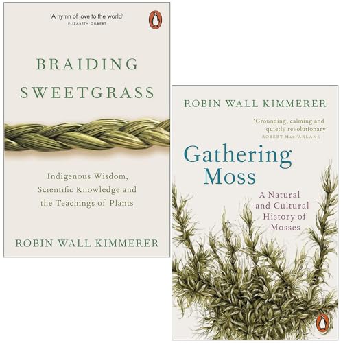 Gathering Moss, Braiding Sweetgrass 2 Books Collection Set by Robin Wall Kimmerer