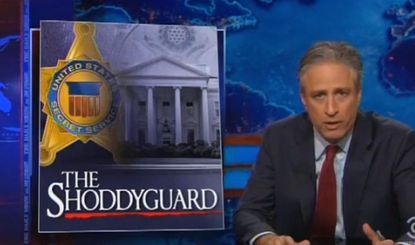 The Daily Show piles on the Secret Service, with Home Alone and Ebola jokes