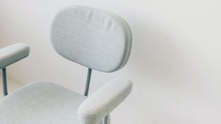 How to clean an office chair: White fabric office chair