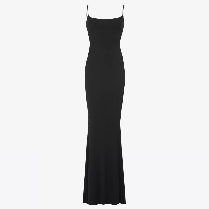 Black slip dress