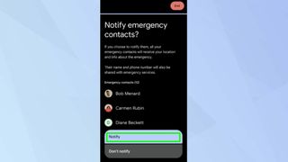 Pixel 9 Satellite SOS notify emergency contacts