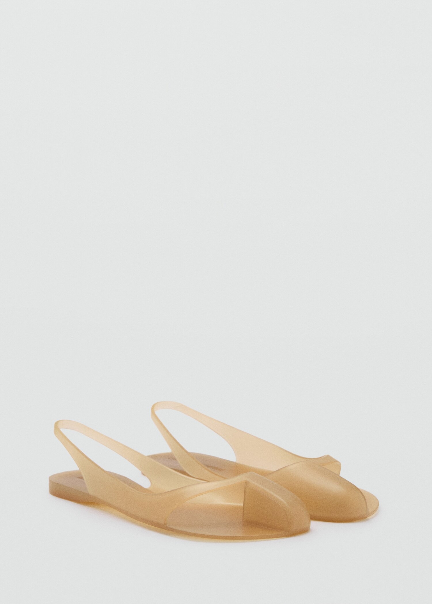 MANGO, Rubberized Slingback Shoe