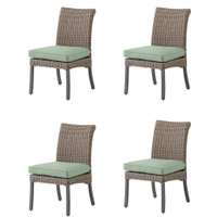 Allen + Roth Isla Park Woven Brown Steel Frame Stationary Dining Chair Set: was $800 now $320 @ Lowe's