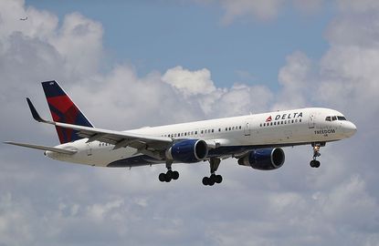 A Delta Airlines plane.