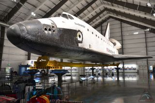 Guests can walk around and under space shuttle Endeavour in its home at the California Science Center. Click here to view a photo gallery.