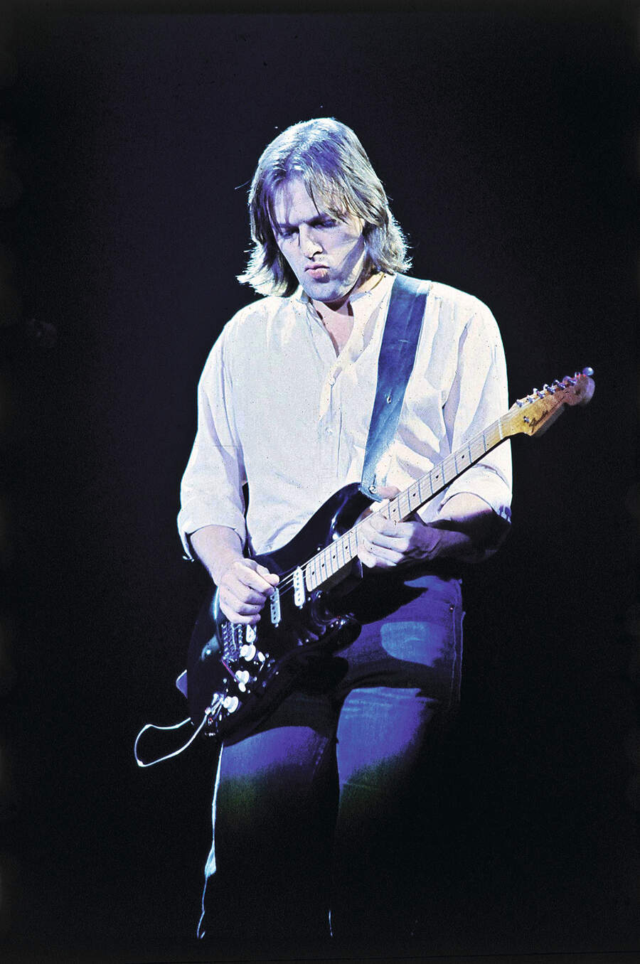 David Gilmour performing live on the Wall Tour at Earls Court in London UK - 04 Aug 1980