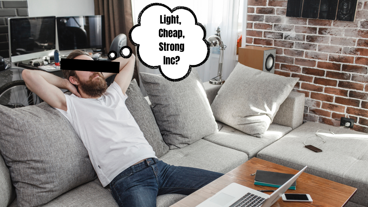 Man sits on sofa and dreams of own wheel brand