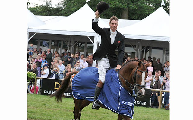 Chilli Morning on his lap of honour at Bramham in 2012. He also went on to win the CIC3* there in 2014