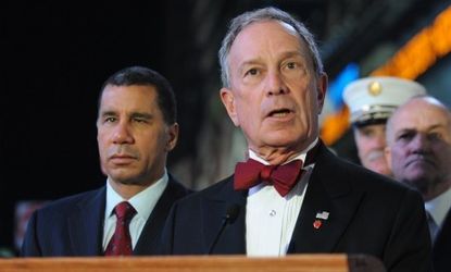 Mayor Bloomberg speaks to worried New Yorkers the night the bomb was discovered. "We have no idea who did this or why," Bloomberg said.