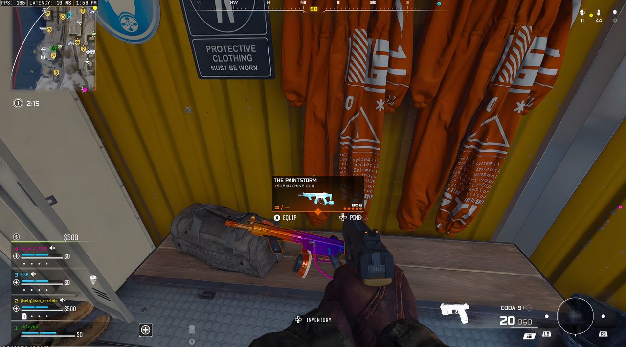 Finding and using The Paintstorm on Winter Rebirth Island in Call of Duty: Warzone.