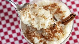 Bowl of rice pudding