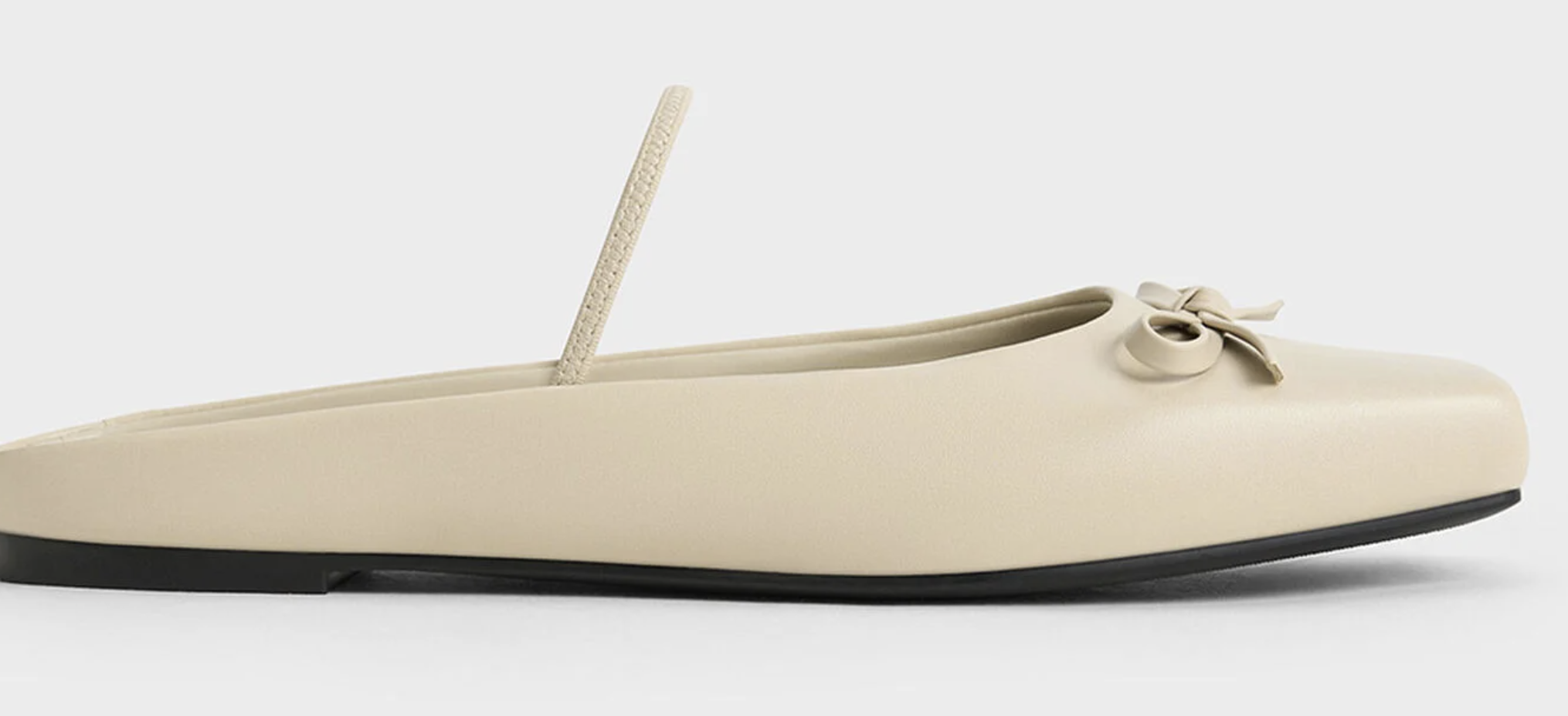 Bow Square-Toe Ballet Mules