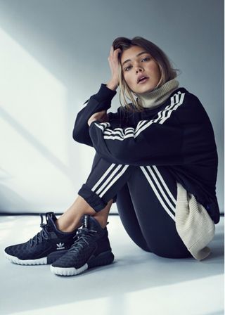 woman wearing an Adidas set