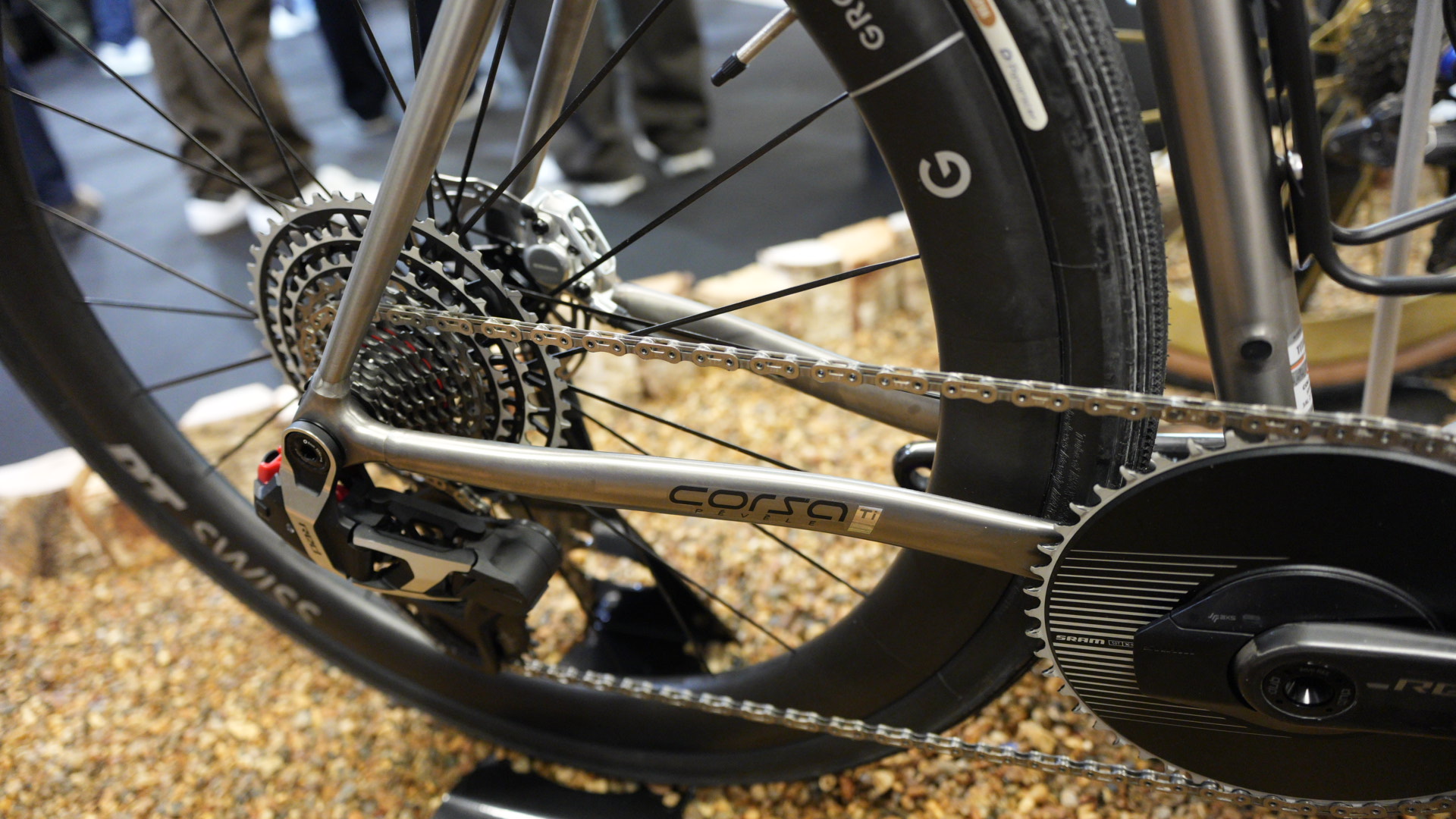 close up details of expensive bikes