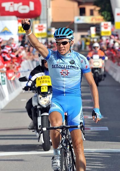 Markus Fothen (Gerolsteiner) takes the stage