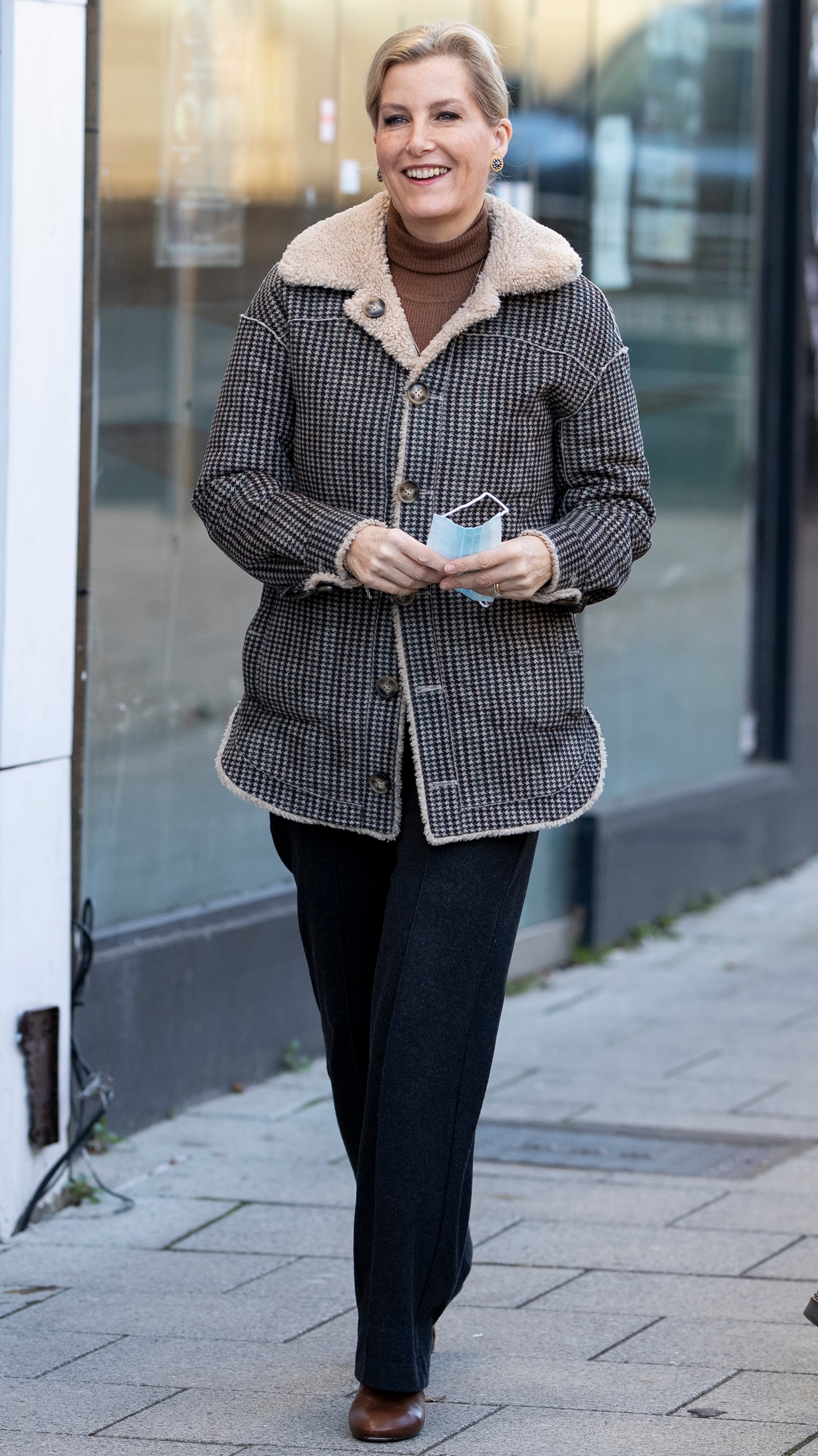 Sophie, Duchess of Edinburgh visits The Lighthouse to work with volunteers on December 2, 2021 in Woking