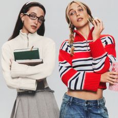 Emma Chamberlain modeled for the J.Crew Tiny Rollneck Sweater campaign 
