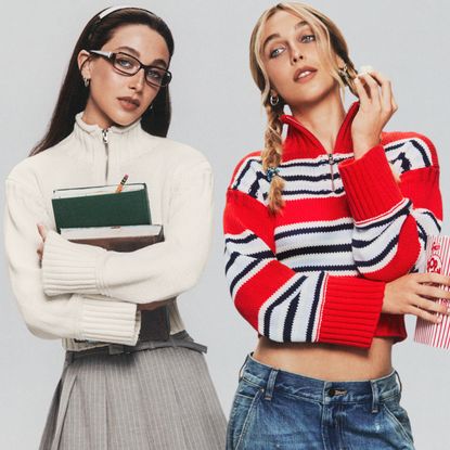 Emma Chamberlain modeled for the J.Crew Tiny Rollneck Sweater campaign 