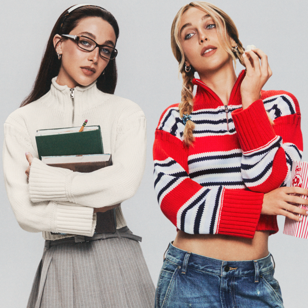 Emma Chamberlain modeled for the J.Crew Tiny Rollneck Sweater campaign 