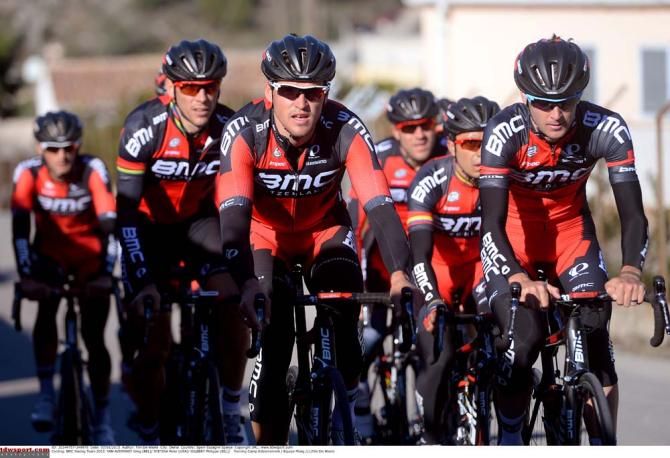 Greg Greg Van Avermaet amongst his BMC teammates
