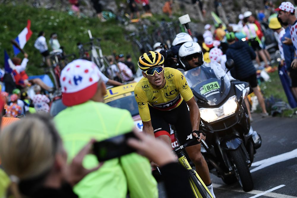 Greg Van Avermaet in the breakaway during stage 10 at the Tour de France