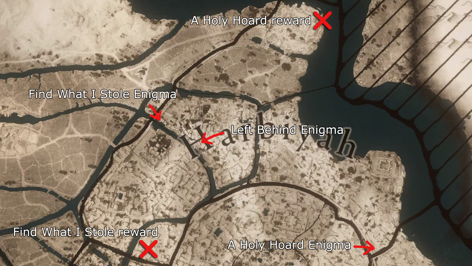 AC Mirage Enigma locations