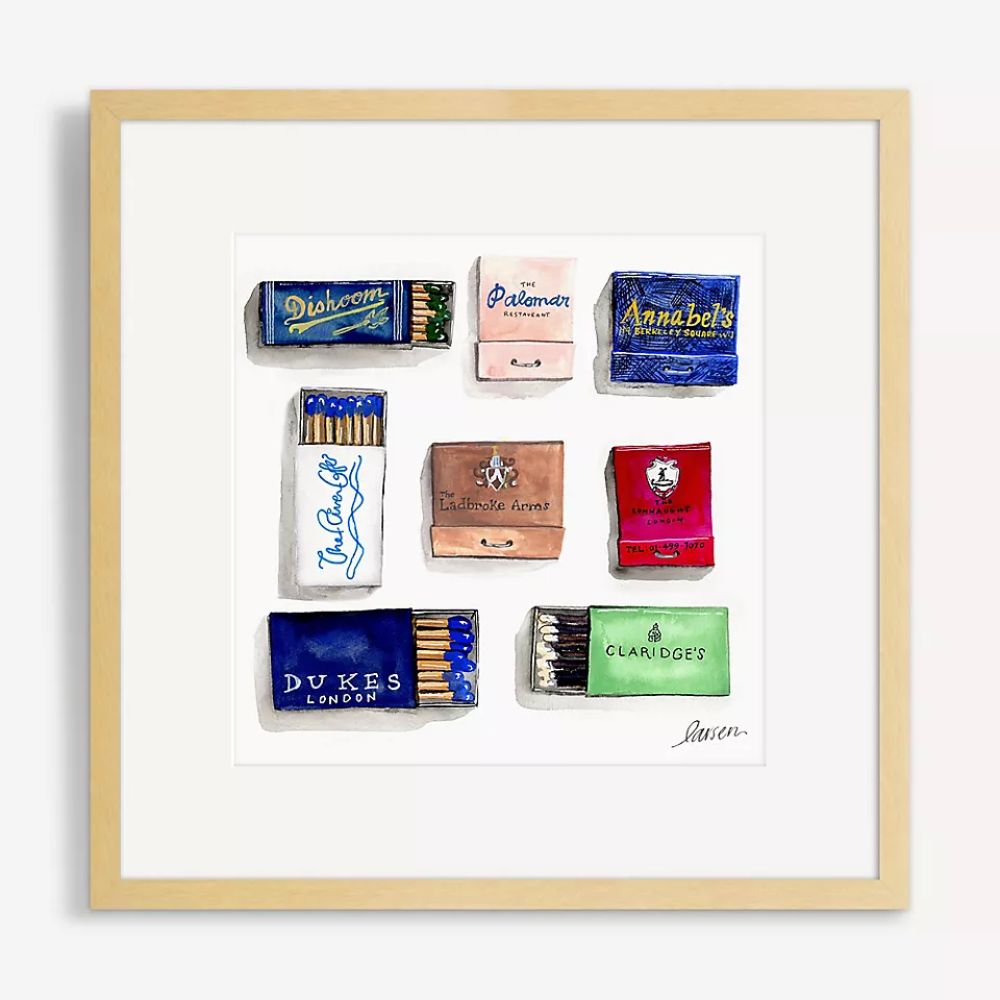 London City Matchbook Wall Art