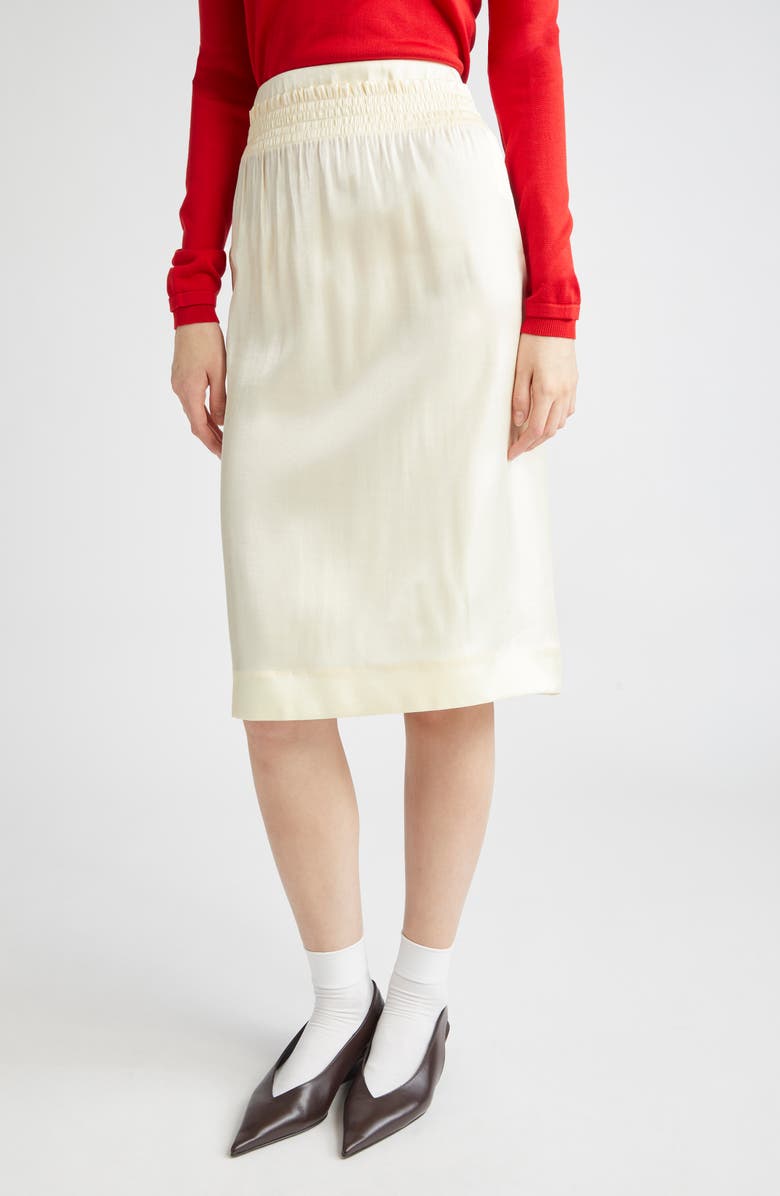 Double Waist Midi Skirt