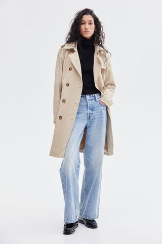 H&M Double-Breasted Trench Coat