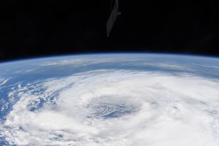 NASA astronaut Chris Cassidy caught this photo of Tropical Storm Cristobal from the International Space Station on June 8, 2020 as the storm battered the U.S. Gulf Coast.
