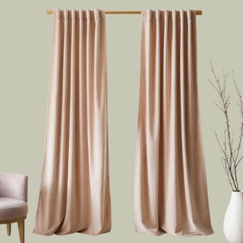 West Elm, Worn Velvet Curtain