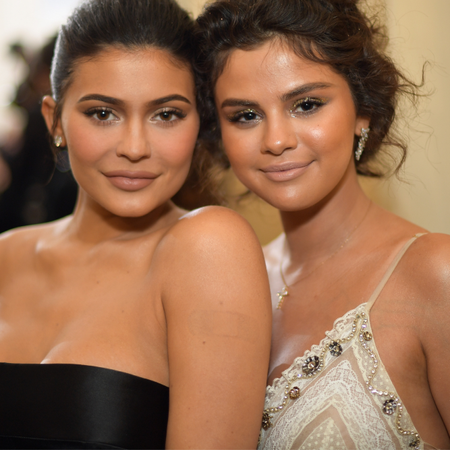 Kylie Jenner and Selena Gomez attends the Heavenly Bodies: Fashion & The Catholic Imagination Costume Institute Gala at The Metropolitan Museum of Art on May 7, 2018 in New York City.