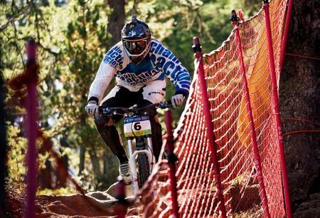 Julien Camellini races the iXS Cup in Pila