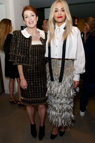 Julianne Moore And Rita Ora At The Chanel Mademoiselle Privé Exhibition Party