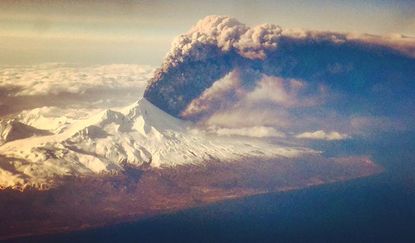 Pavlof Volcano in Alaska.