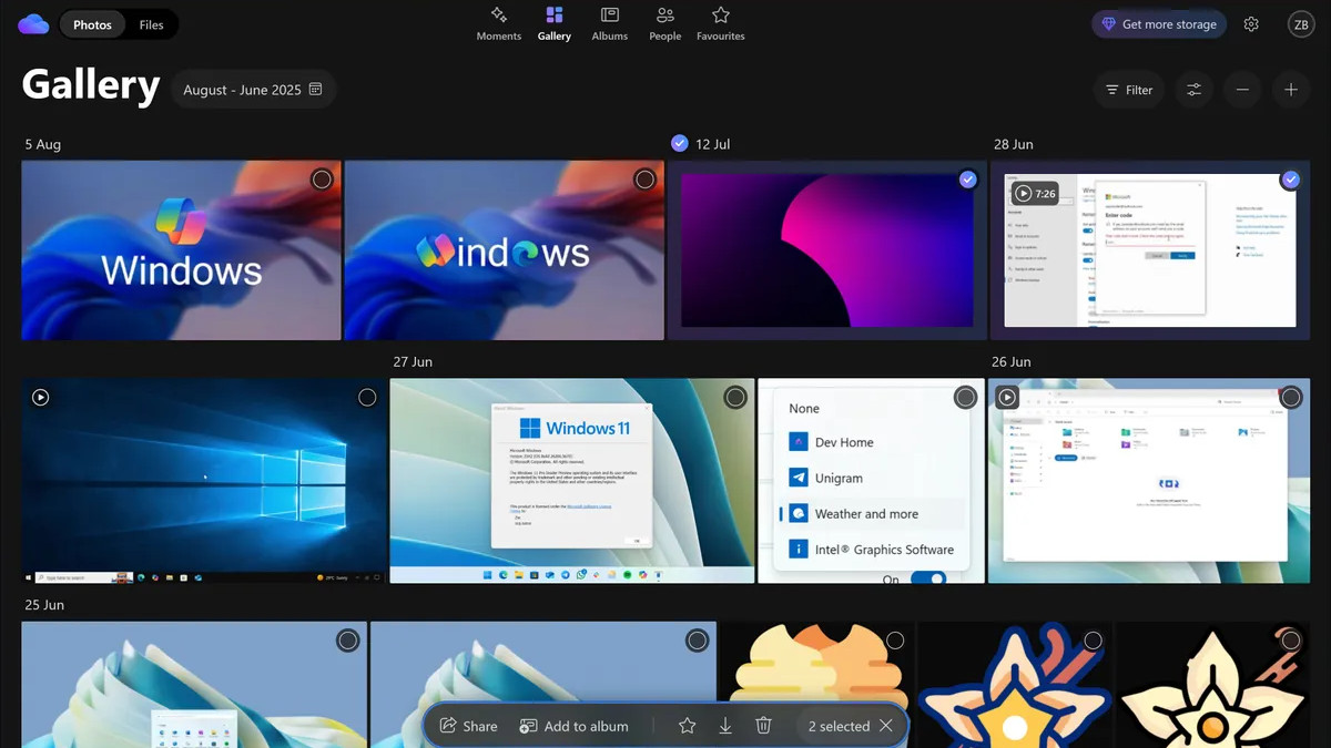 New OneDrive app running in Windows 11