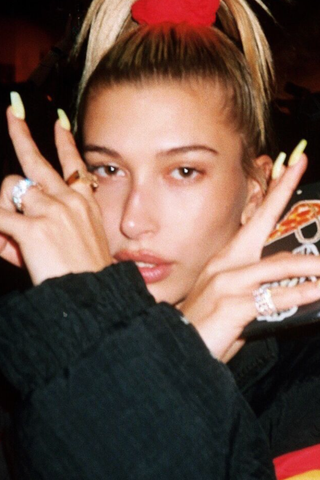 hailey bieber nails