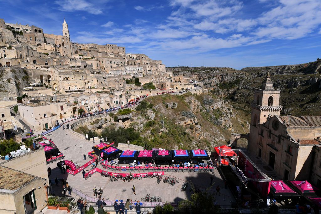 The views across the start in Matera